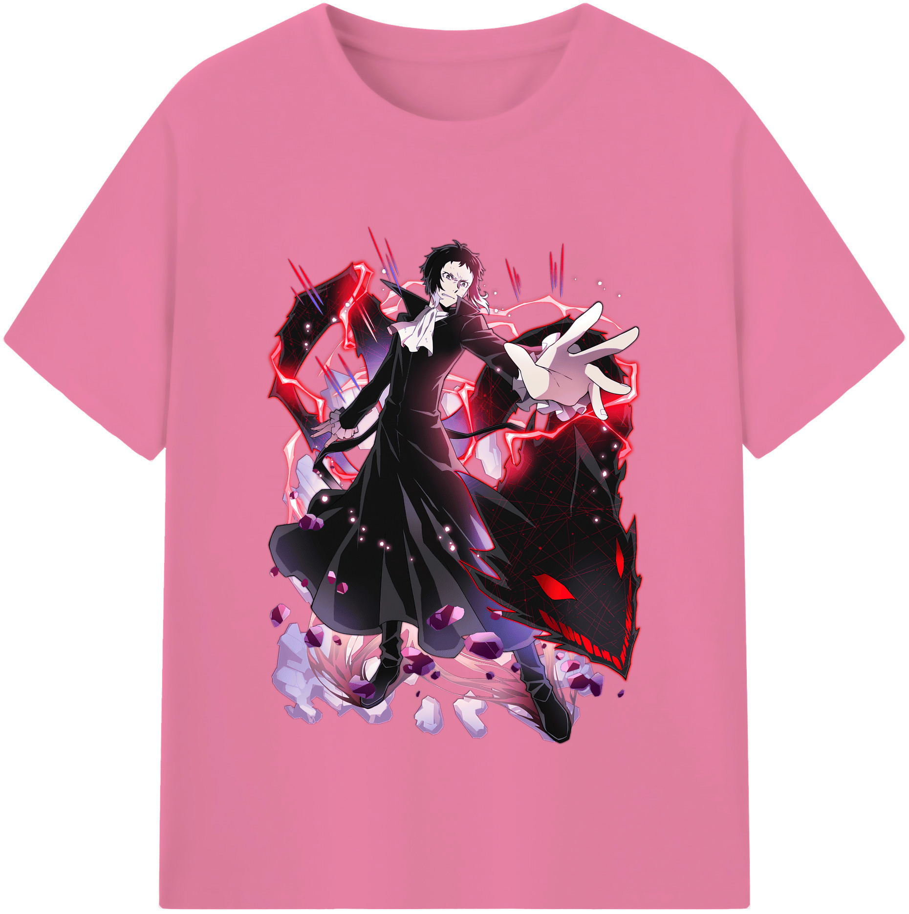 （画像用） 文豪ストレイドッグス Bungo Stray Dogs 綿100％半袖Tシャツ（フロントプリント）